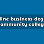 online business degree community college
